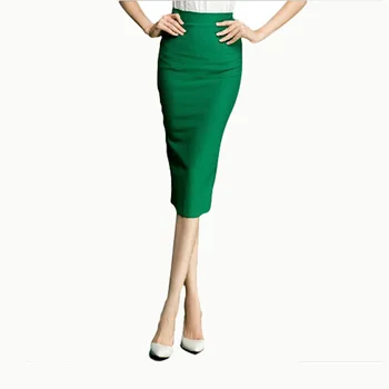 

New Women Skirt 2015 Female Bandage Slim Hip Bodycon OL Pencil Skirts Long Overalls Sexy Skirt For Women Saia Black Work Wear