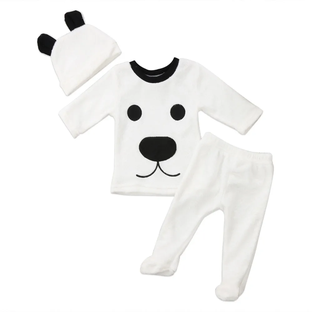 ARLONEET детская Костюмы осень-зима, детские костюмы для мальчиков и девочек, Утепленная одежда для детей Одежда для младенцев, мальчиков, комплект одежды - Цвет: White