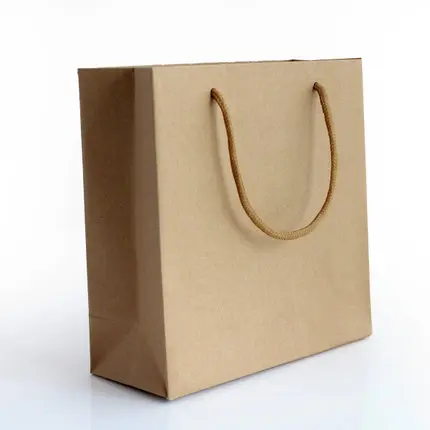 4pcs Lot Kraft Paper Bag Fashion Handle Wedding Party Bags 1 2