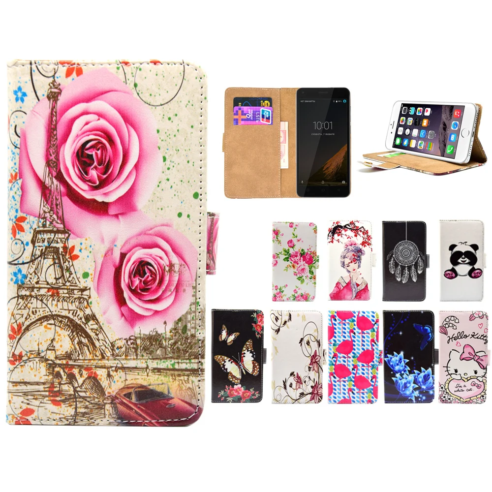 

LIHAIJUN 3C Higt quality Cartoon Flip pu leather Phone Cases Cover For Haier Terra T51 i50 2017 G21 G55 L52