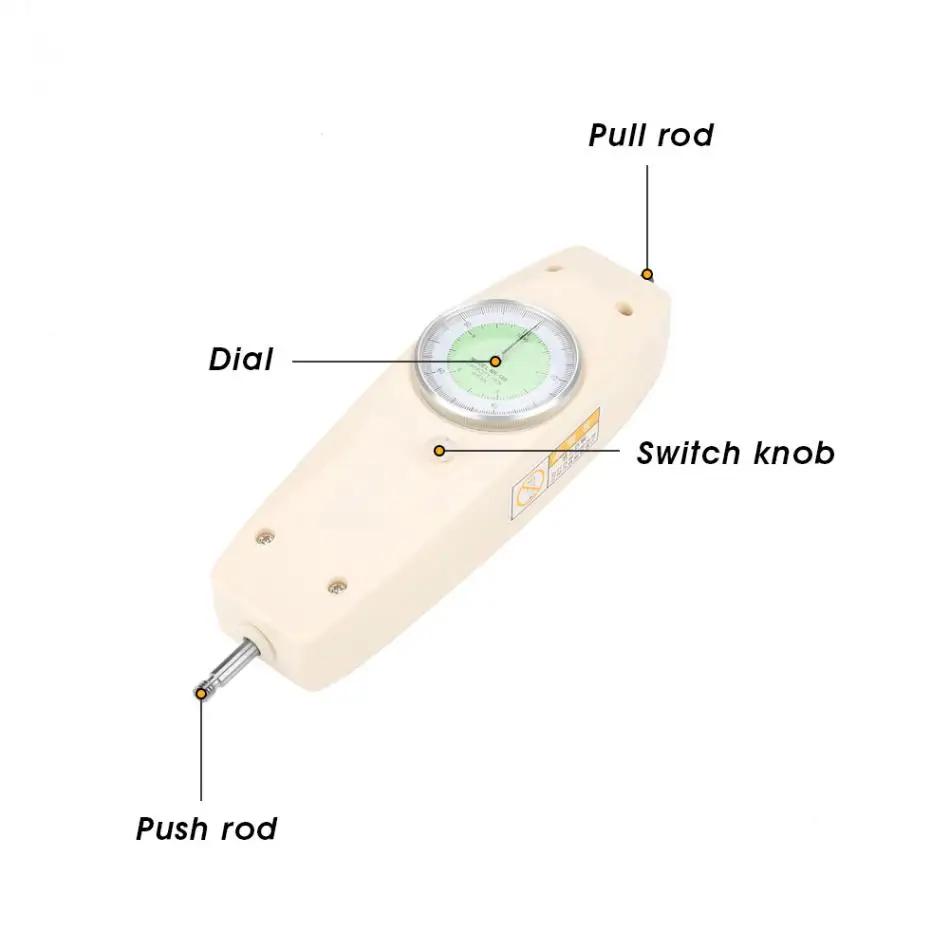 Цифровой Динамометр 100N аналоговый динамометр Измерение силы измерительная аппаратура Push Pull Force Gauge метр
