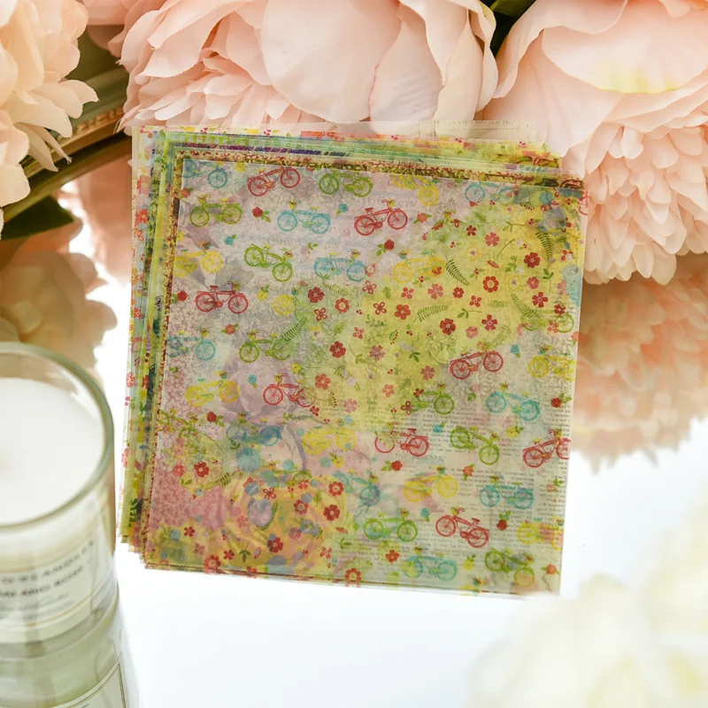 

VYUTXA Lovely Background Vellum Stickers for Scrapbooking Happy Planner/Card Making/Journaling Project