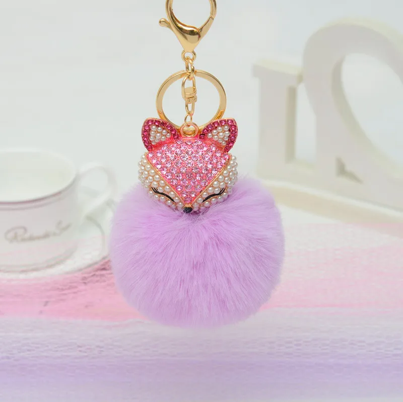 1 шт. милые плюшевые брелоки с лисой маленькие подвесные плюшевые ...