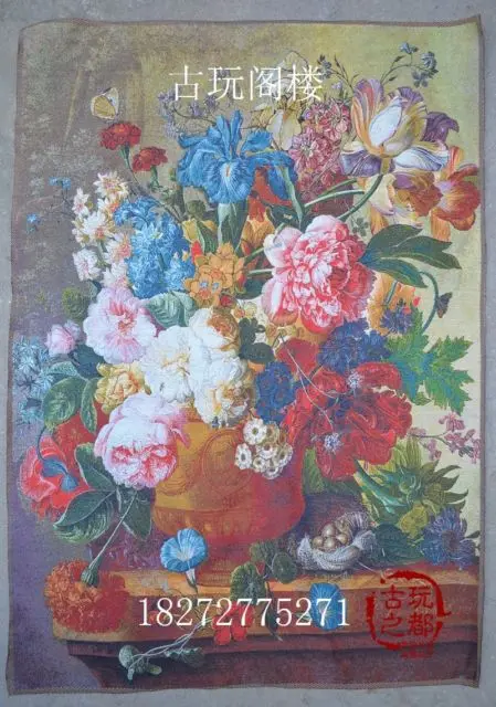 

TNUKK Chinese Boutique collection Thangka embroidery being in full flower diagram
