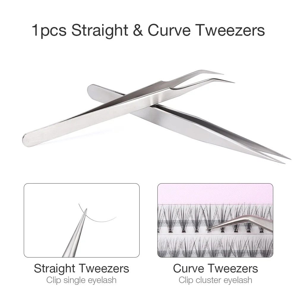 Tanie 22 sztuk zestaw zestaw przedłużający rzęs specjalne szczepienia zestaw rzęs dla Salon kosmetyczny nie stymulujący klej łatwe przeszczep...