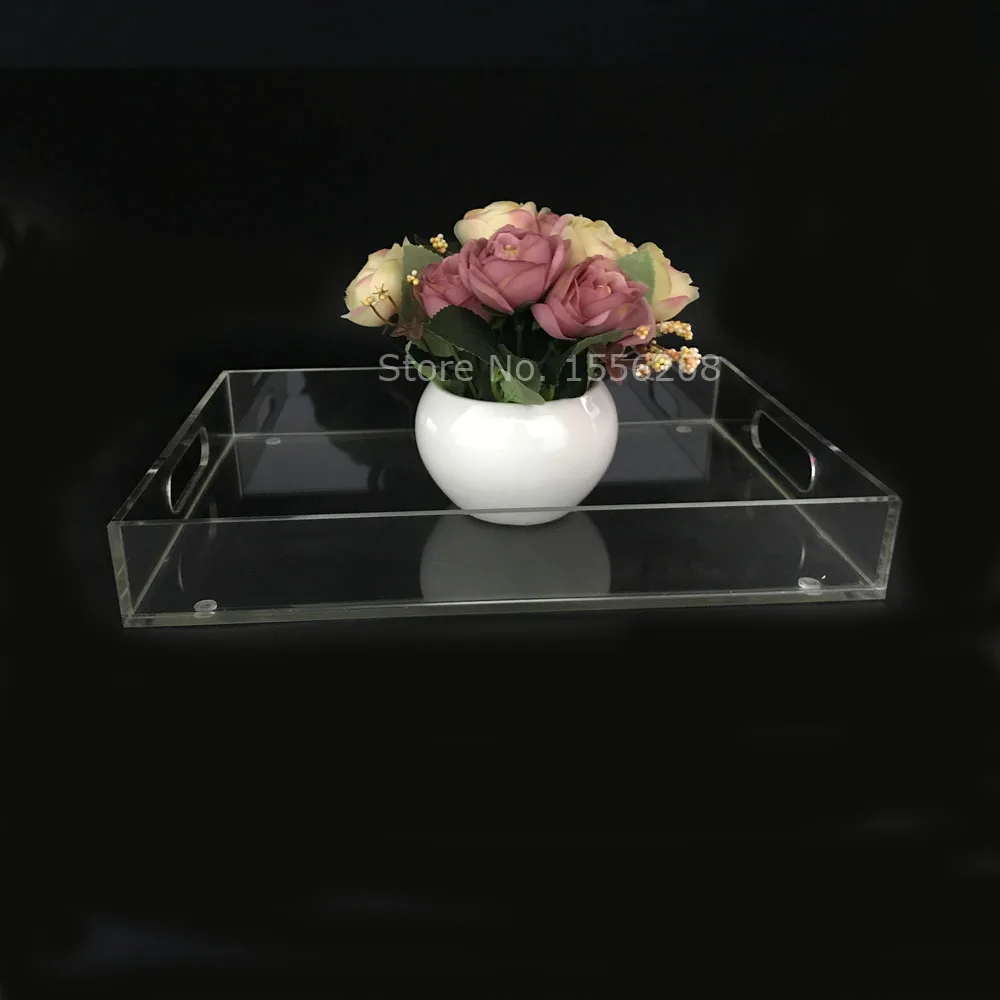 Fashion Clear Acrylic Tea Tray And Coffee Table Breakfast Fashion Clear Acrylic Tea Tray And Coffee Table Breakfast For Home Storage Holder