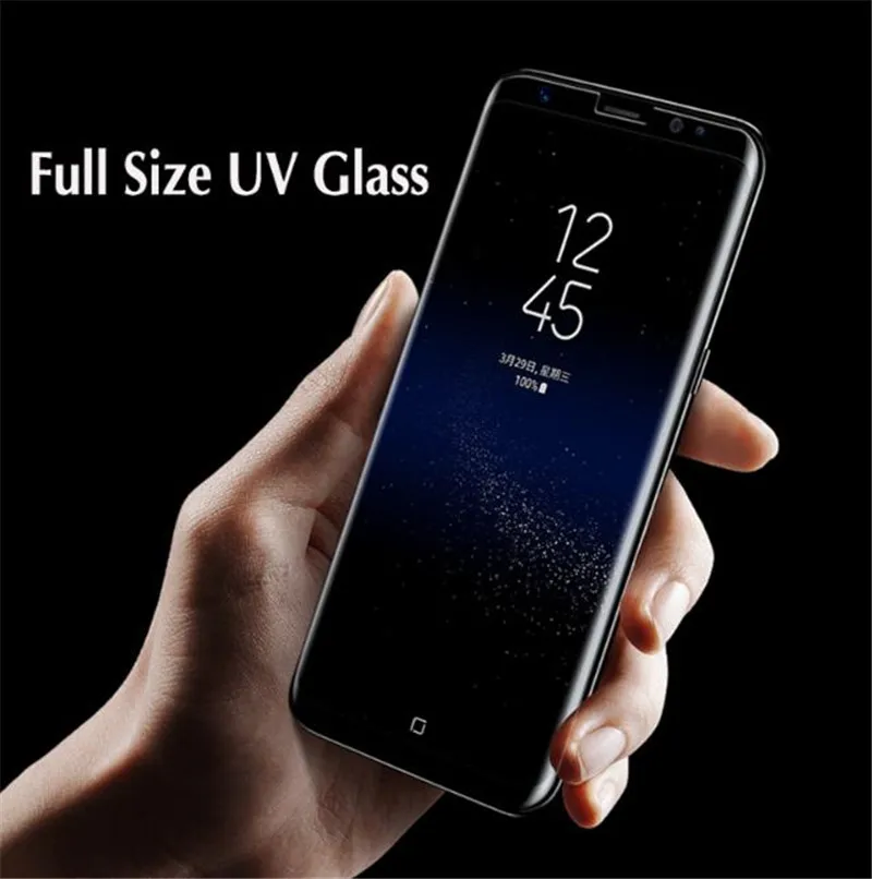 Полностью наклеиваемая поверхность закаленное Стекло пленка для samsung Galaxy S10 S10 плюс 3D жидкого UV Экран для samsung S10E Поддержка разблокировка по отпечатку пальцев