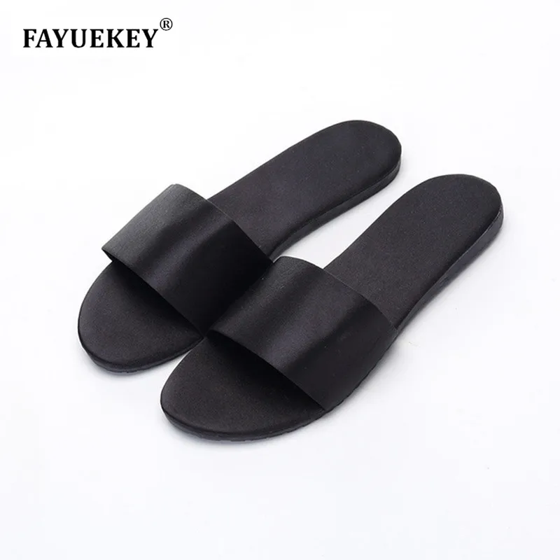

FAYUEKEY Summer Women Slides Women Slippers Sandals Soft Soles Home Bathroom Slippers Beach Flip Flops Woman Outside Flat Shoes