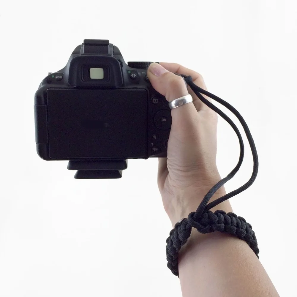 

Paracord Camera Wrist Strap DSLR or Compact Cameras Handmade.Climbing Camping survival equipment &ve002