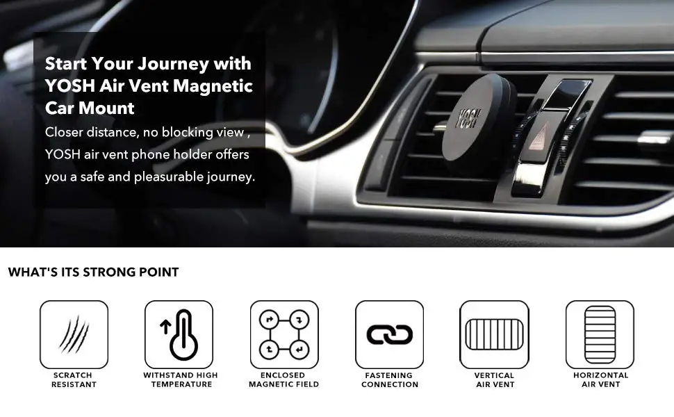 magnetic car phone holder