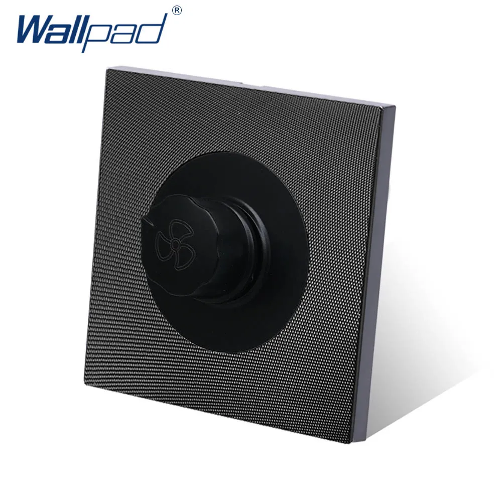 Выключатель вентилятора регулятор скорости Wallpad роскошная алюминиевая