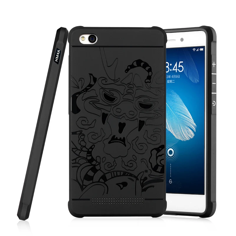 for Xiaomi Redmi 3 3S/3 Pro 4 4A 4Pro Luxury Dragon Phone Case High Quality Soft Silicone Protective Back Cover |