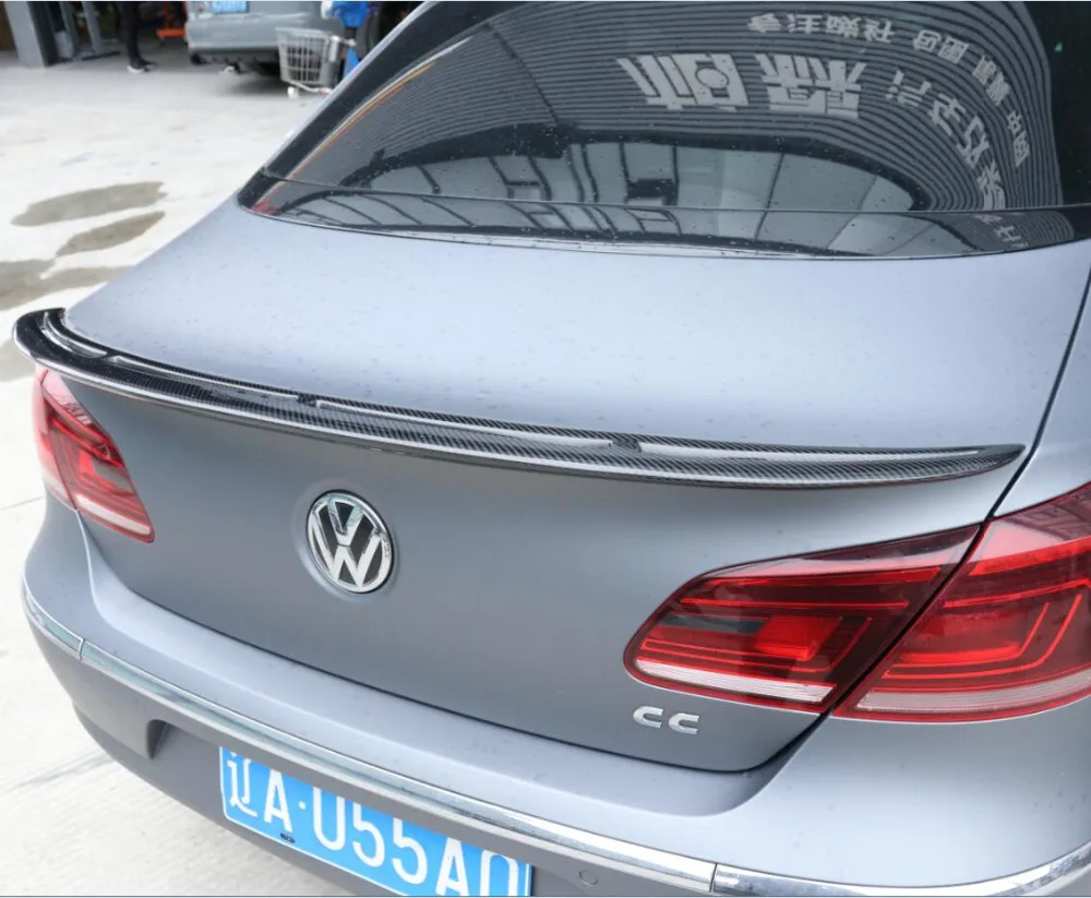 

JINGHANG Carbon Fiber Car Rear Wing Trunk Lip Spoilers Fits For VW Volkswagen CC 2009 2010 2011 2012 2013 2014 2015 2016