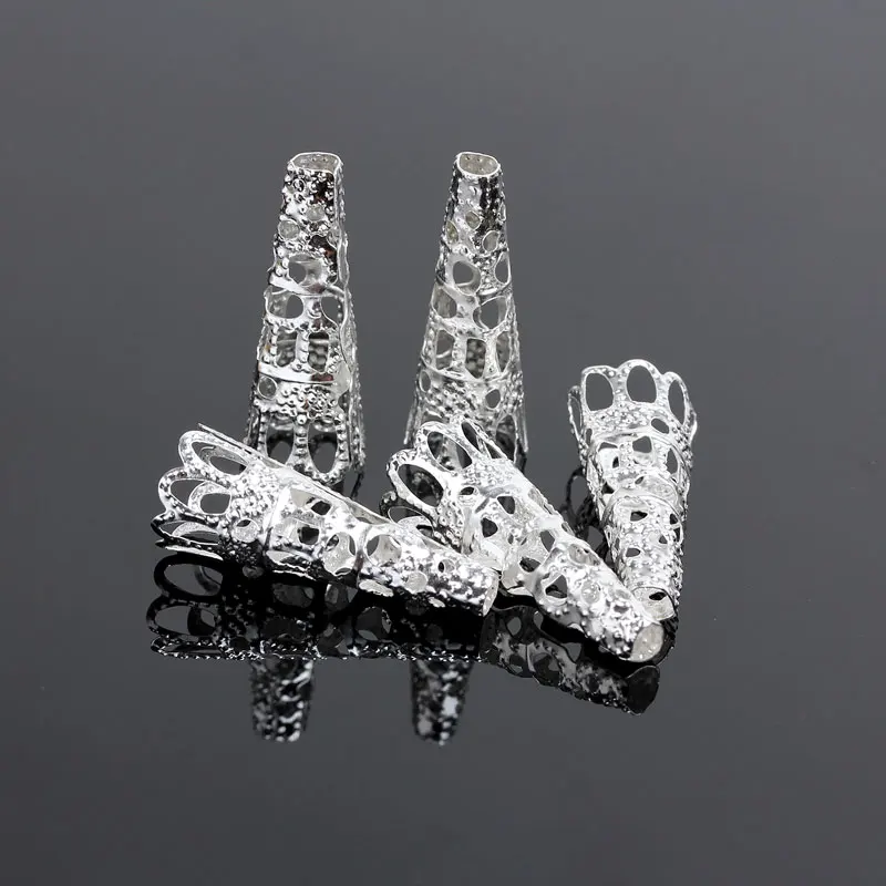 BC4D-Bead Caps Silver