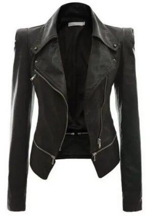 

2019 autumn sexy fashion women plus size faux Leather S-4XL