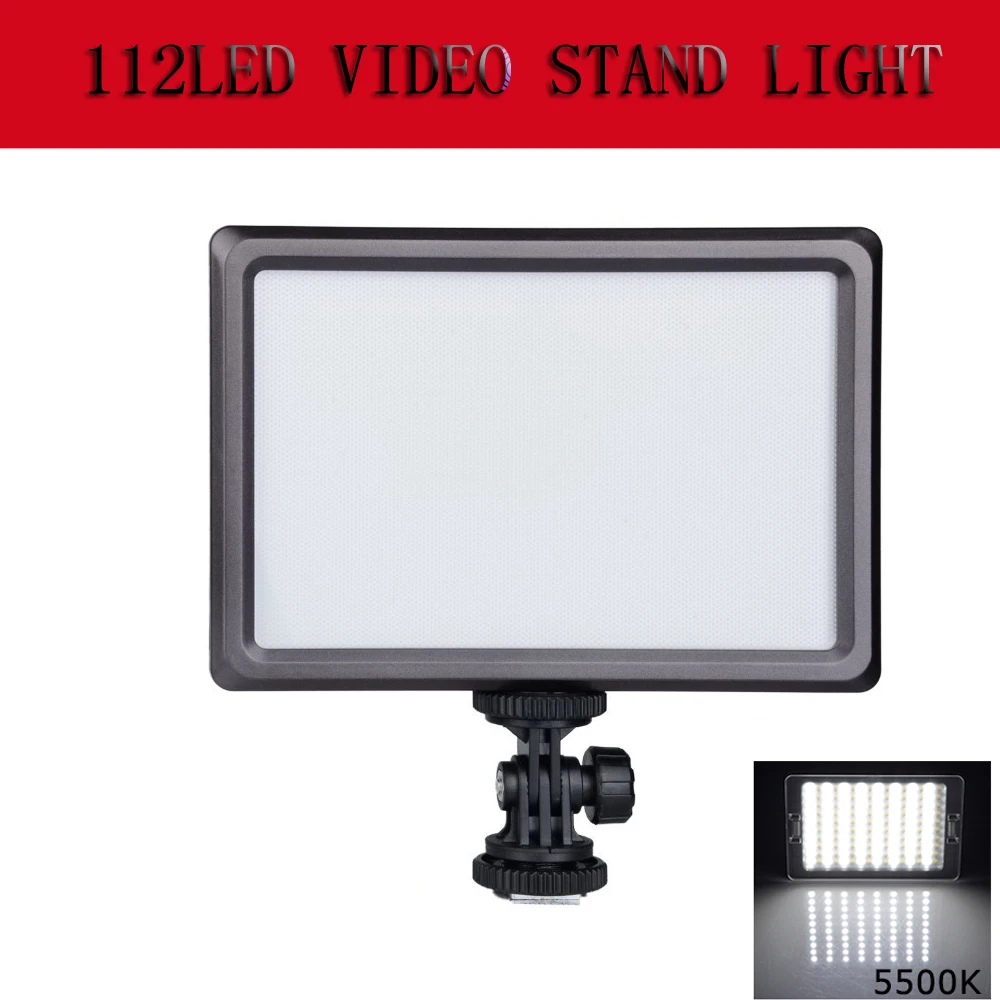 

NanGuang CN-LUXPAD22 112 LED Led Video Camera Light Bi-color Temperature Adjustable 3200K 5500K Photography DSLR Photo Light