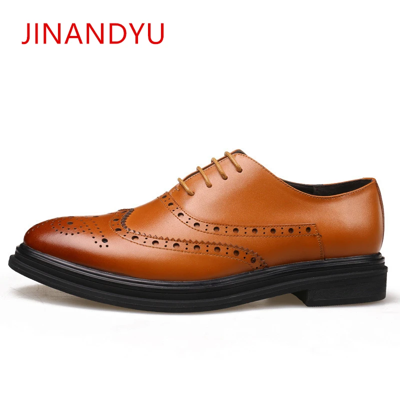 vintage brogue handmade leather shoes