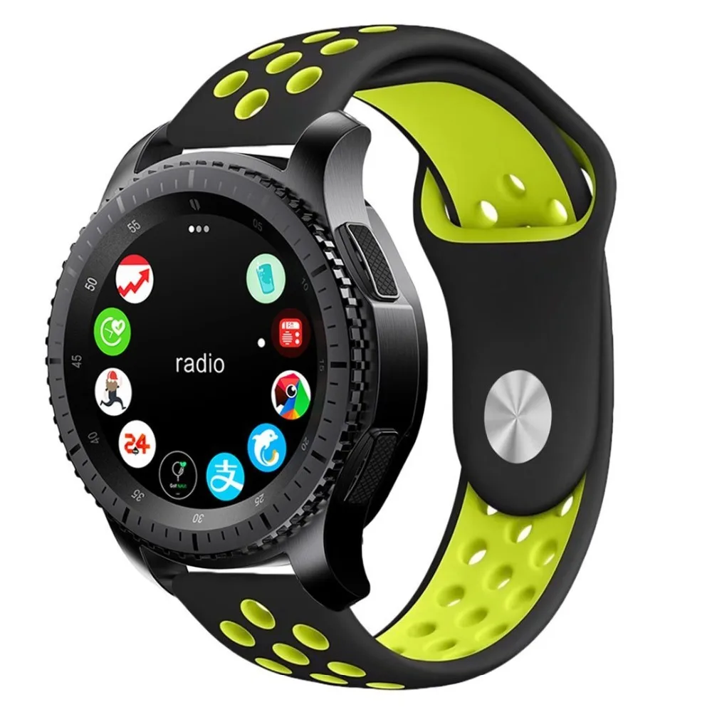 Ремешок силиконовый ремешок для xiaomi huami Amazfit GTR 47 мм 42 мм GTS Bip Youth Watch Band 20 22 мм для samsung gear sport S3 S2 ремень