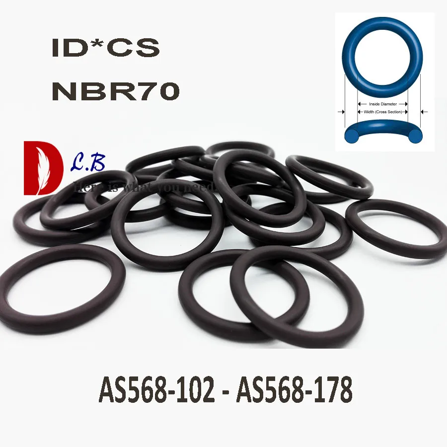 Уплотнительное кольцо ORing rubber CS 2 62 ММ AS568 102 AS 568 178 Oring Nitrile (NBR) 70 Buna N резиновая