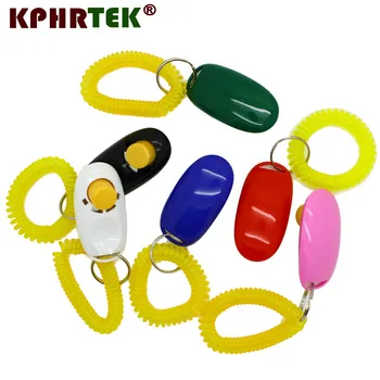 

20 PCS Dog Pet Click Clicker Training Trainer Aid Wrist Strap 9colors to choose 1011520180416