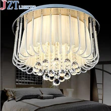 M Modern Romantic Rural Cloth Art LED Round Bedroom Light Dia55 H40cm E14 4 Led Bulbs