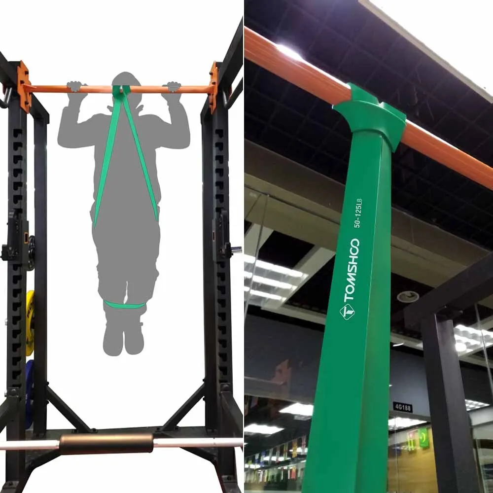 TOMSHOO набор ремней для помощи 5 упаковок тянущиеся Резиночки для силовой атлетики растягивающиеся ленты с дверным якорем и ручками