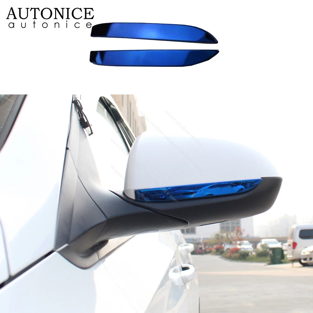 

Steel Side Door Mirror Cover Strip Decoration fit For Hyundai Accent Solaris
