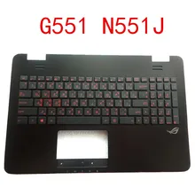 Ноутбук клавиатура рамка для ASUS G551 G551JW N551JM N551 N551J GL551J без тачпада двойной язык с подсветкой