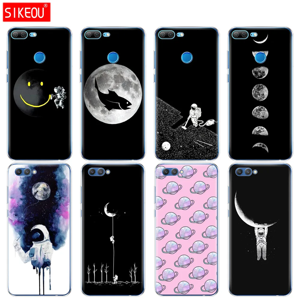 

Silicone Cover phone Case for Huawei Honor 10 V10 3c 4C 5c 5x 4A 6A 6C pro 6X 7X 6 7 8 9 LITE space earth moon