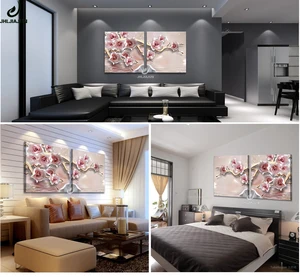 3D Rose Flowers Nordic Decoration Canvas Print Paintings Wall Pictures for Kitchen Living Room Bed Room