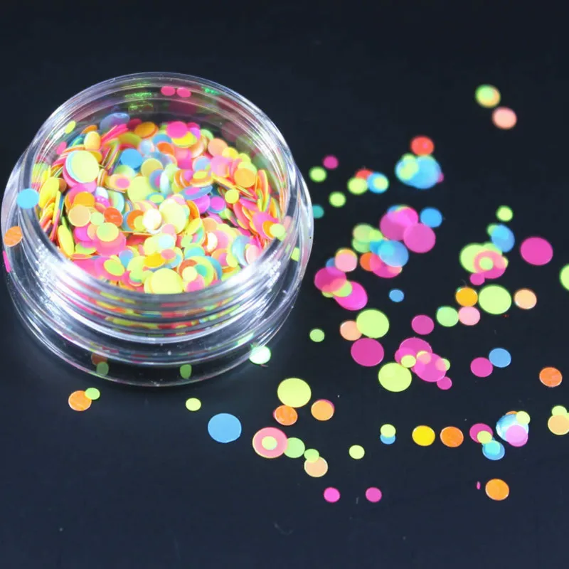 

(1Pcs/Sell) 2018 NEW 1 Box Glitter Nails 3d Slice Powder Set DIY Design Nail Art Sequins Decoration Fashion Accessories