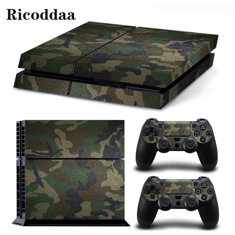 

Cool Camouflage Print Decal Skin For PS4 +2PCS Controller Protective Skins Decal Stickers For Sony Playstation 4 Game Accessory