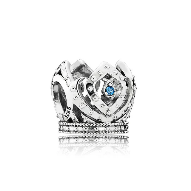 

Fanier 100% 925 Sterling Silver Crown The Open Sky Of 1:1 Authentic Elsa Charm Bracelet Original Jewels 791588czb