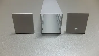 

10-PACK 1M/3.3ft U-Shape Aluminum Channel/Profile for flex/hard LED Strip Lights w/ Oyster White Cover, End Caps, Mounting Clips