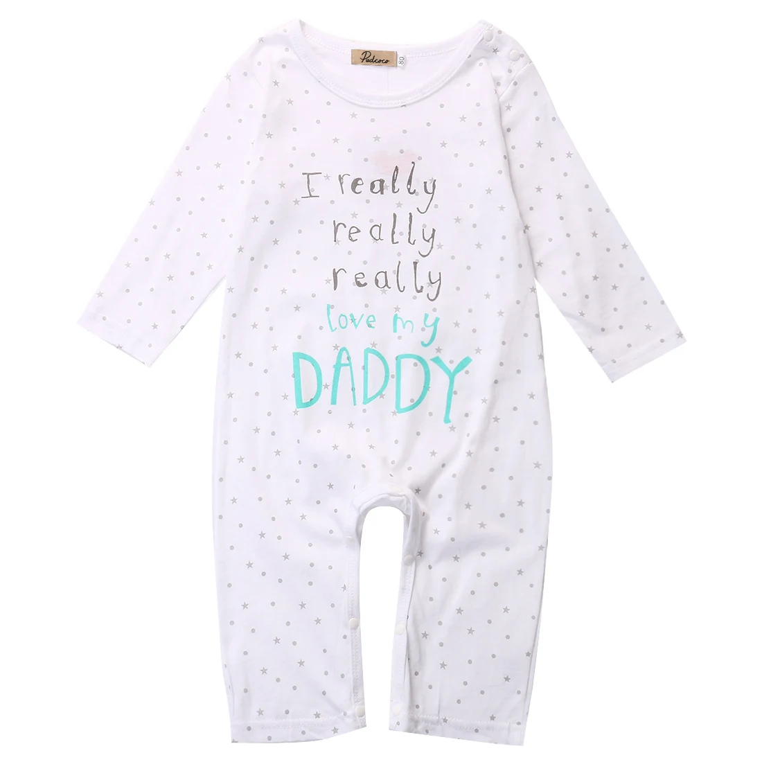 Детский хлопковый комбинезон с длинным рукавом на возраст 0 24 месяца|baby rompers|i love mum