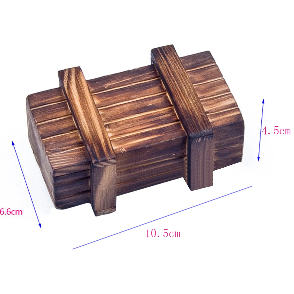 Забавный магический отсек деревянная коробка-головоломка с секретным ящиком головоломка логика Обучающие Детские деревянные пазлы игрушка