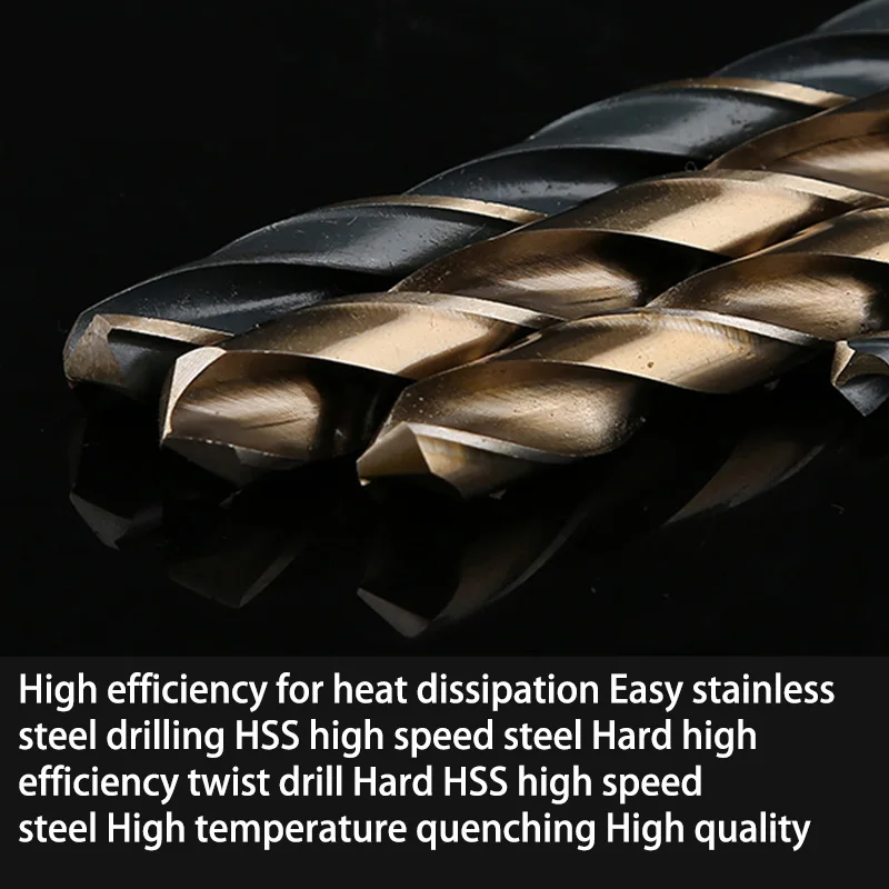 DUAN FA 10 pcs a lot drill bit set Twist Drill Bit High Speed Steel Size 3-4.5 MM Cobalt Drill Torch Hole Stainless Steel Tool