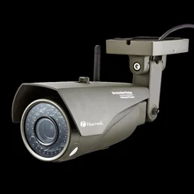 Korean Grey Metallic IP67 Waterproof Outdoor Bullet IP Camera Security Camera CCTV 42PCS Black IR LED Night View 40 meters