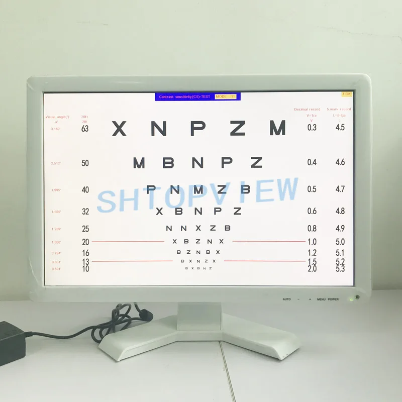 VC-3 19 дюймов светодио дный диаграмма остроты зрения монитор визуальный Тесты диаграмма