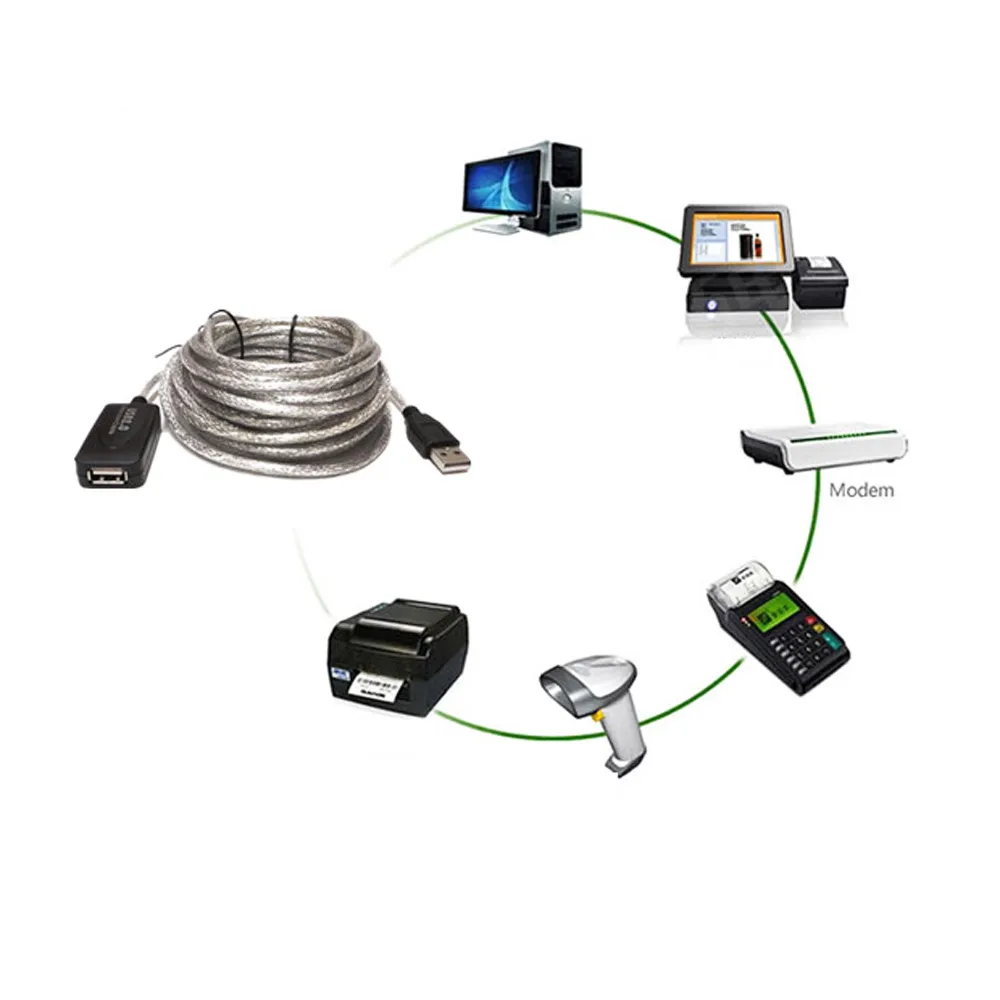 Vovotrade 10 м USB 2 0 Активный ретранслятор Мужской и Женский Удлинительный кабель