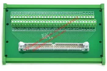 

IDC64 male to 64P terminal block breakout board IDC64 connector PLC relay adapter DIN Rail Mounting 2row C45 35mm