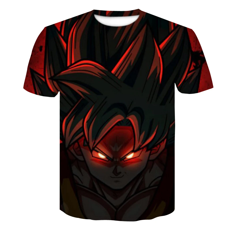 Dragon Ball Z футболки мужские летние модные 3D печати Супер Saiyajin Сон Гоку черный Zamasu