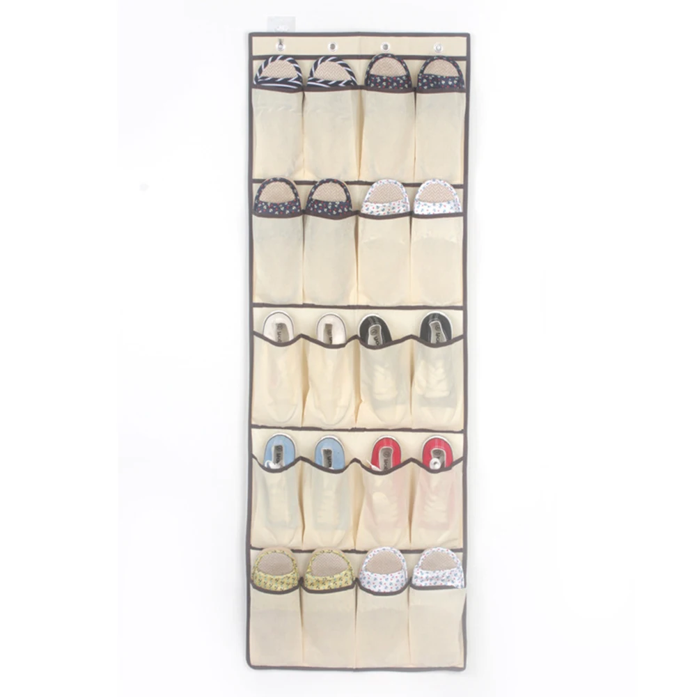 

Quality Hanging 20 Pocket Over the Door Shoe Organizer Rack Shoes Storage