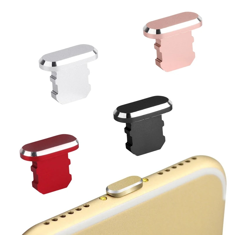 10PCS Metal Dust plug For iphone X XS XR 8 8P 7 7P 6S 6 5s plus accessories Dust plug cell phone charge smartphone accessories