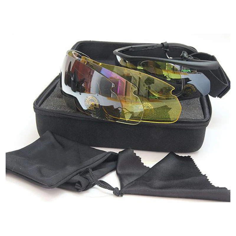 Buy C2 Army Goggles Desert 4 Lens Outdoor UV Sports Eyewear Hunting Military