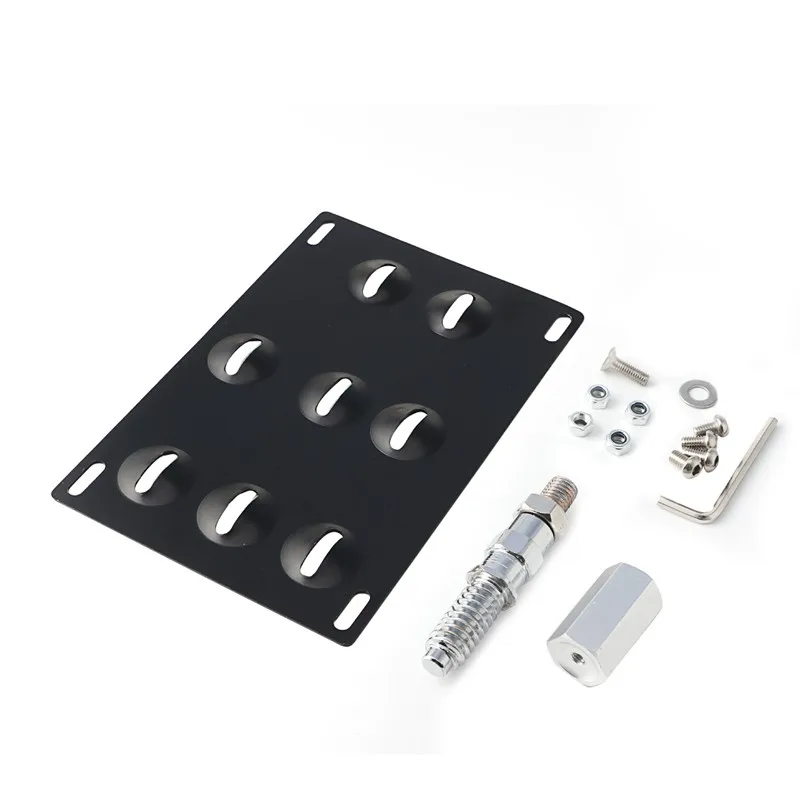 Tow Hook License Plate Mounting Bracket Holder For Bumper BMW 1 3 5