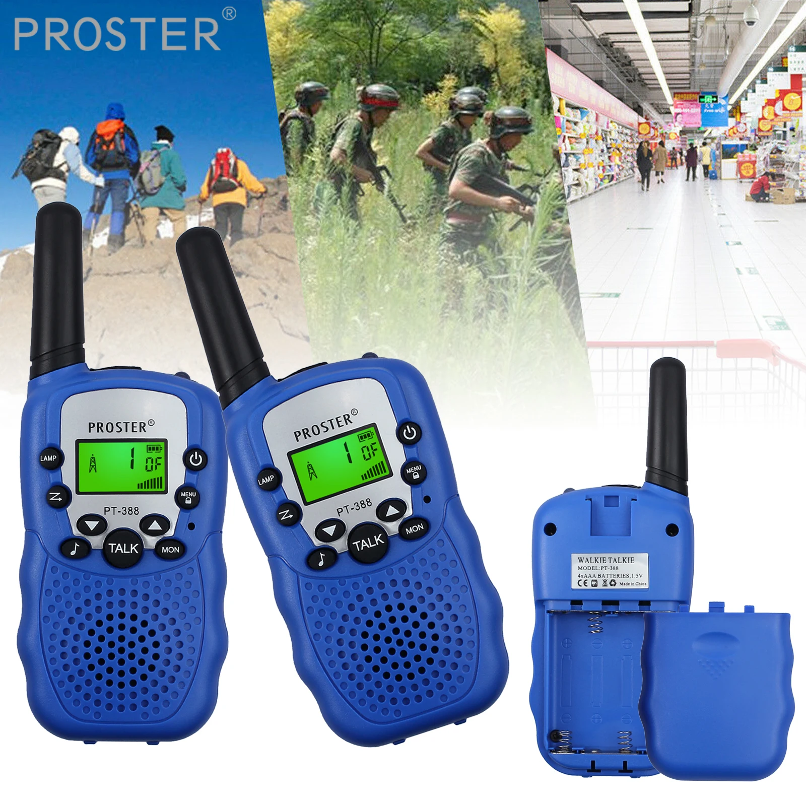 

Proster 2pcs Mini Walkie Talkie Kids Radio For UHF 446MHz Frequency Portable Two Way Radio Gift Two Way Radio Comunicador