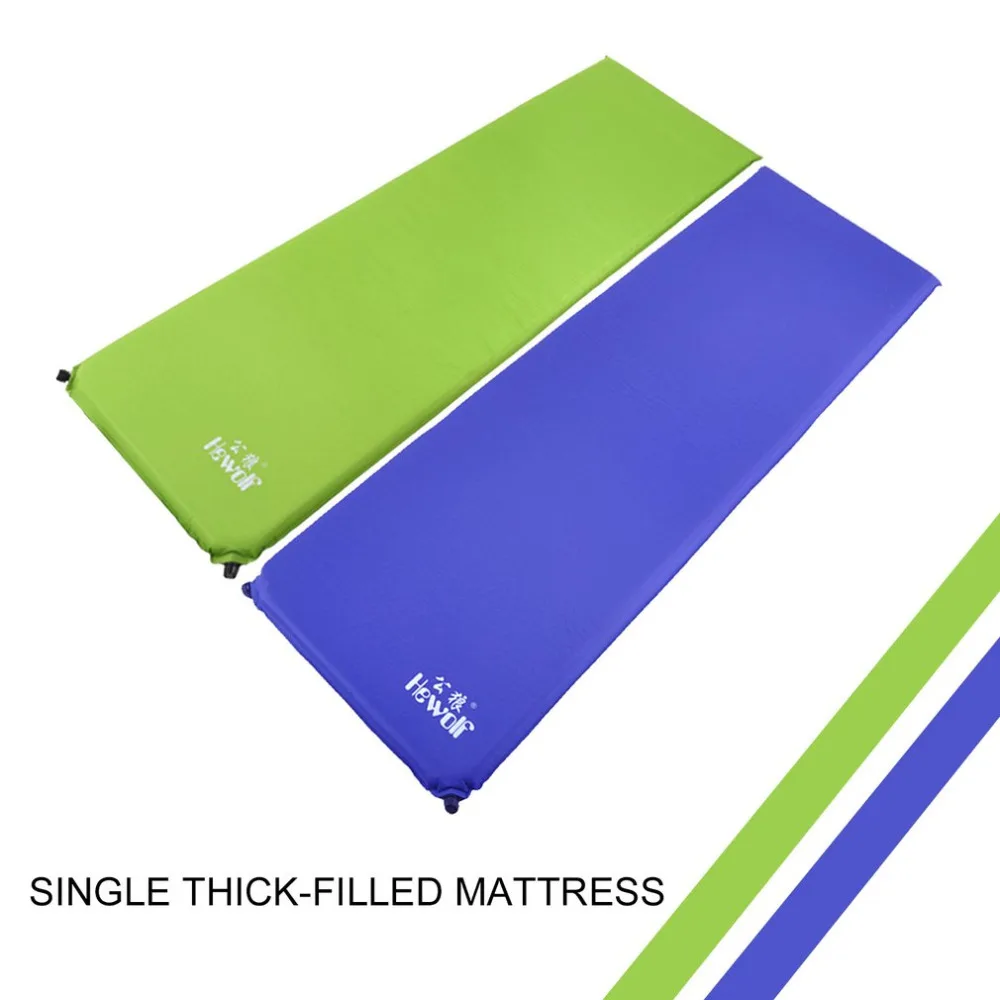

Hewolf Camping Mat Outdoor Folding Mat Automatic Inflatable Camping Mat Mattress Self-Inflating Moistureproof Tent Pad Two Color