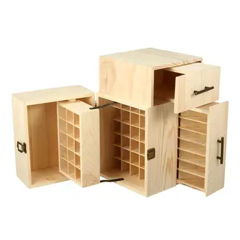 

Handmade Natural Pine Wood Display Rack Essential Oil Wooden Tray Demonstration Station Display Rack