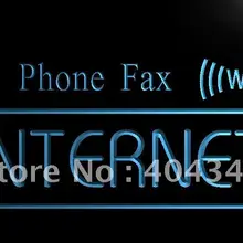 LK380-Interent кафе Wi-Fi телефон факс светодиодный неоновый свет вывеска домашний декор ремесла